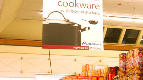 Albertsons Cookware Ceiling Banner