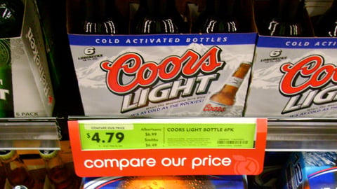 Fresh & Easy 'Compare Our Price' Shelf Tag