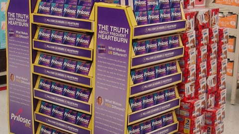 Prilosec Pallet Display