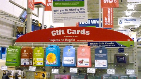 Lowe's 'Tax Refund' Endcap Topper