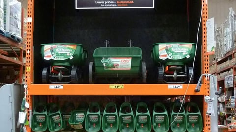 Home Depot Lawn Care Endcap