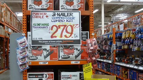 Home Depot Porter-Cable Endcap