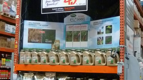 Home Depot Scotts EZ Seed Endcap