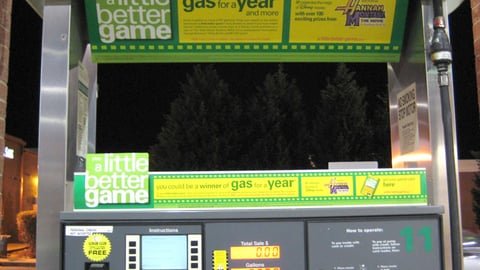 BP 'A Little Better Game' Pump Signage