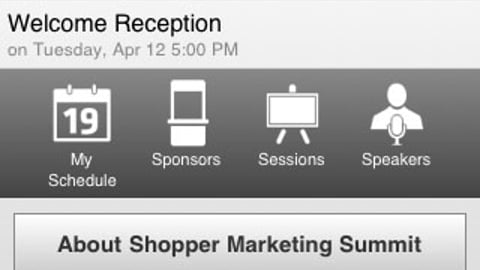 Shopper Marketing Summit App