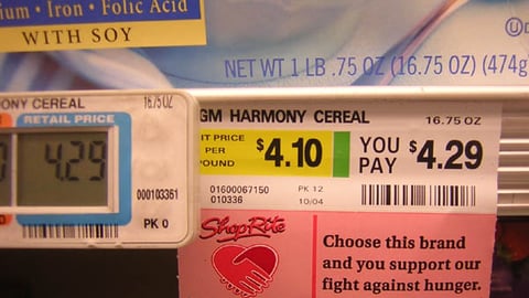 ShopRite "Partners" Shelf Tag