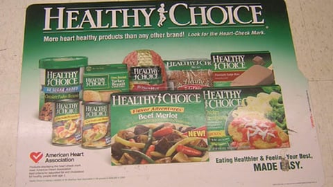 Healthy Choice 'Heart' Floor Cling