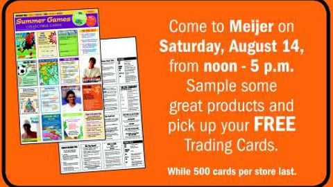 Meijer Trading Cards Event Feature