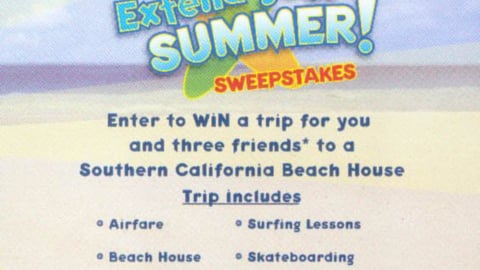 7-Eleven/Starburst 'Extend Your Summer' Take-One