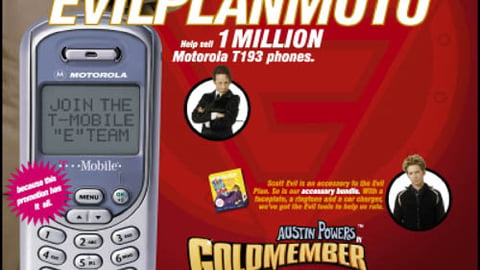 Motorola 'Goldmember' Counter Card