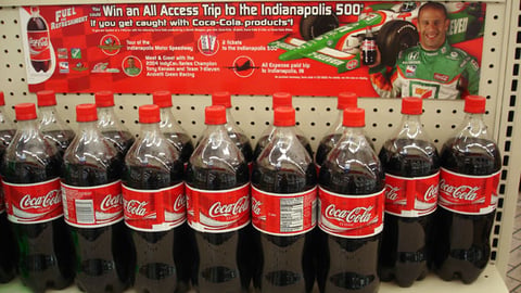 Coke/7-Eleven Racing Endcap Header