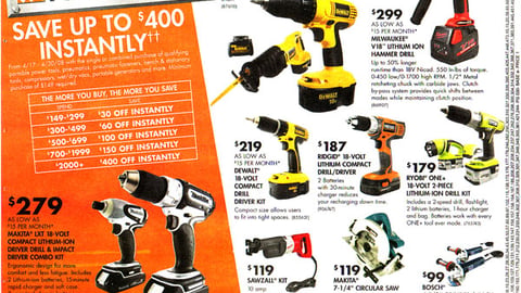 Home Depot 'Ultimate Power Deal' Feature