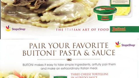 Stop & Shop Buitoni 'Extraordinary Dinner' Mailer