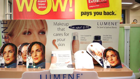 CVS Lumene Shelf Tray