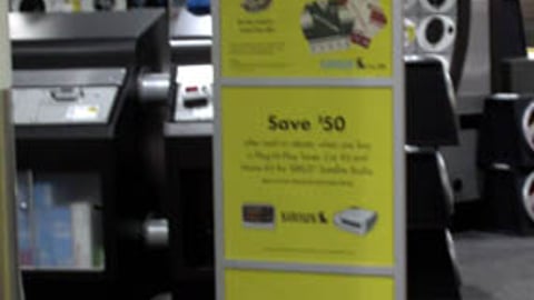 Best Buy/Sirius NHL Floorstand Ad