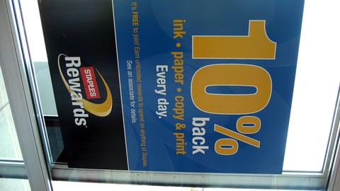 Staples Rewards Door Poster