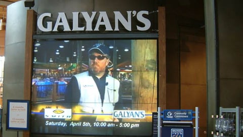 Galyan's Video Wall