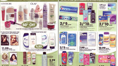 Walgreens P&G Register Rewards Feature