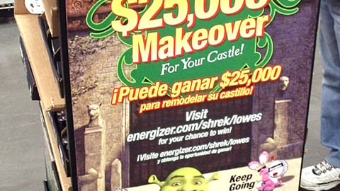 Energizer/Lowe's 'Shrek' Side Panel