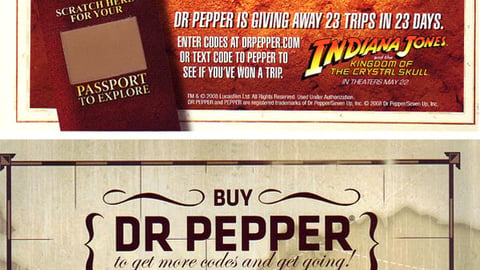 Dr Pepper 'Indiana Jones' Print Ad