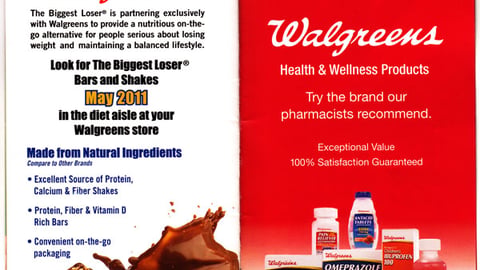 Walgreens 'The Biggest Loser' Brochure Ad