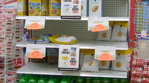 Publix 'Buy Theirs, Get Ours Free' Endcap