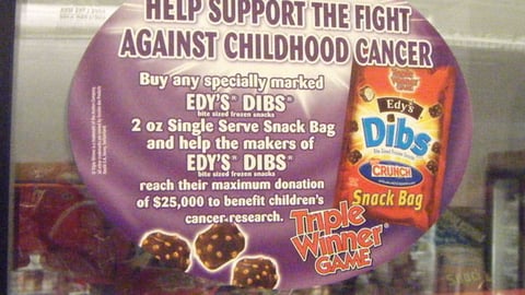 Edy's Dibs Giant 'Triple Winner' Cooler Cling