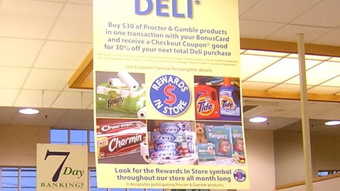 Ahold/P&G Cross-Merchandising Banner