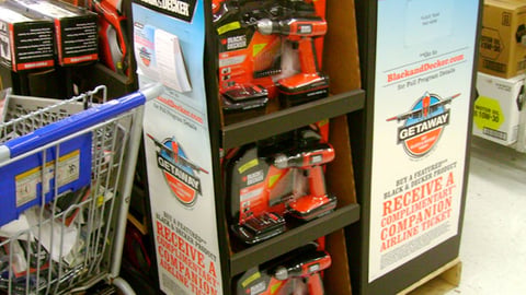 Black & Decker 'Getaway' Pallet Display