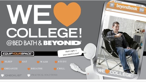 Bed Bath & Beyond 'Equip Your Space' Banner Ad