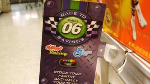 Publix 'Race to Savings' Shelf Tag