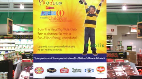 Publix 'Produce for Kids' Sign