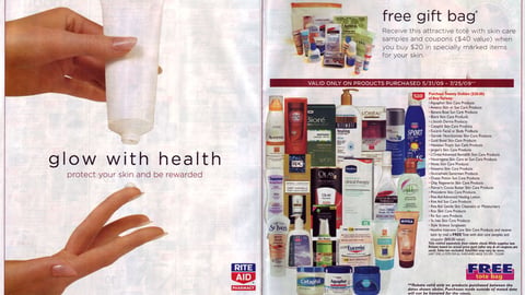 Rite Aid Skincare Gift Bag Incentive Feature