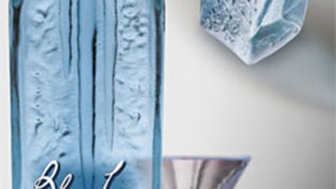 Blue Ice Vodka Bottle