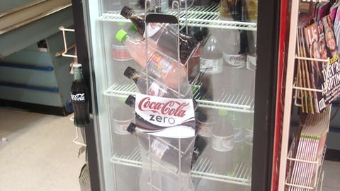 Coca-Cola Zero Suction Rack