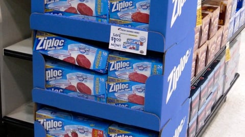 Ziploc 'Easy Lunch Lessons' Floorstand