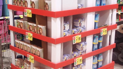 P&G Back-to-School Pallet Display
