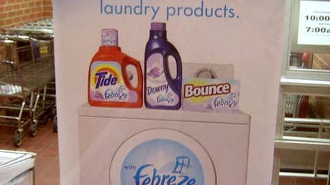 Tide/Downy/Bounce with Febreze Window Cling