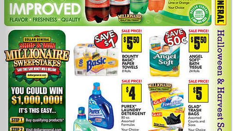 Dollar General 'Millionaire' Sweeps Feature