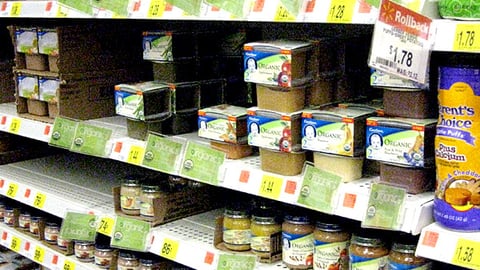 Walmart Organics Shelf Tags