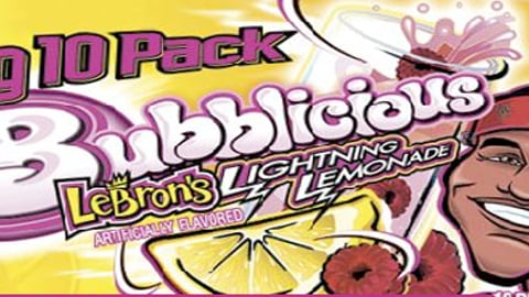 Bubblicious LeBron James Flavor Packaging