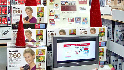 Costco Photo Cards Table Display