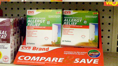 CVS 'Compare & Save' OTC Shelf Trays