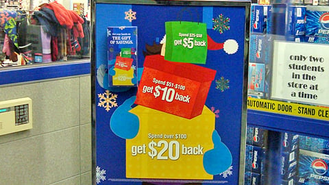 Rite Aid 'Gift of Savings' Stanchion