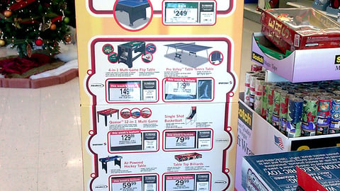 Kmart Recreational Tables Standee