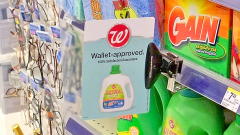 Walgreens Laundry Detergent Shelf Talker