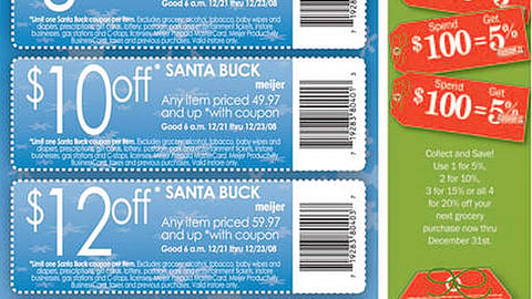 Meijer Holiday Savings Feature