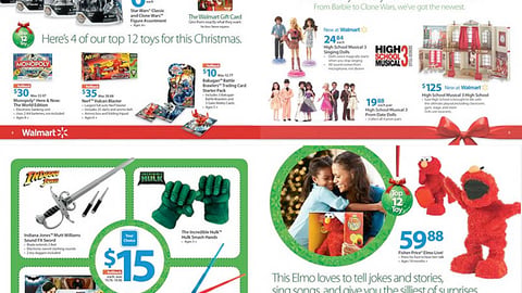 Walmart Holiday Toys Circular Spread