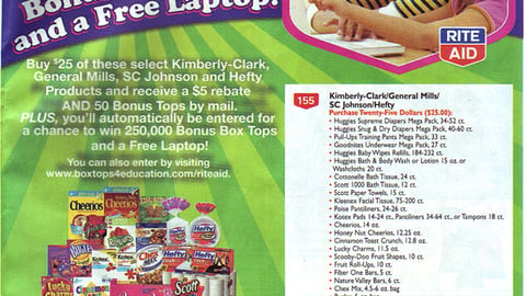 Rite Aid 'Box Tops' Feature