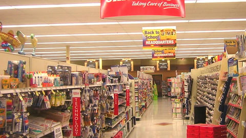 Jewel-Osco Office Depot Aisle